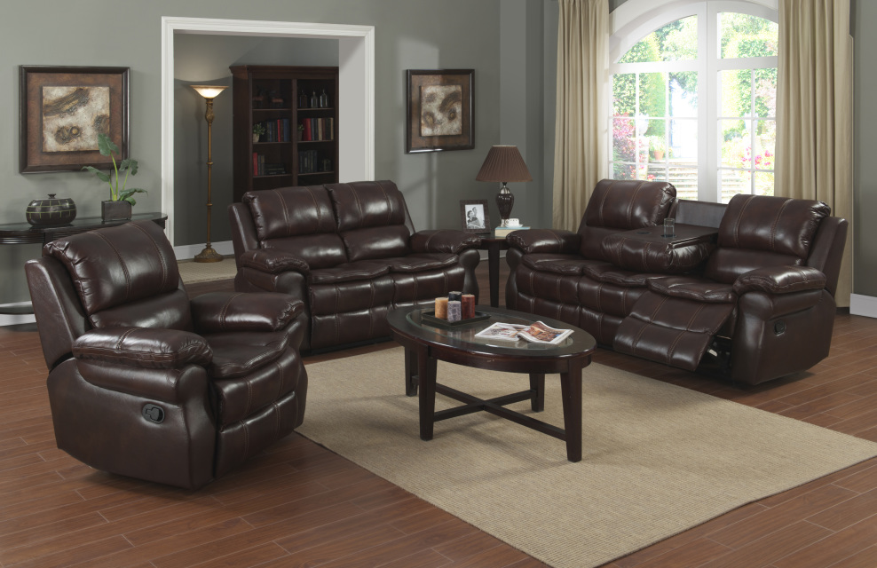 living room with 2 recliners